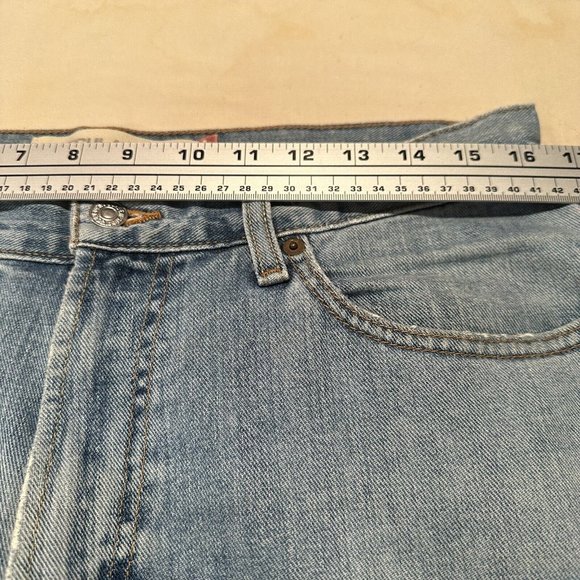 Vintage Levis 505 Regular Fit Jeans 33x32 27.5" Distressed Red Tab - Picture 15 of 16